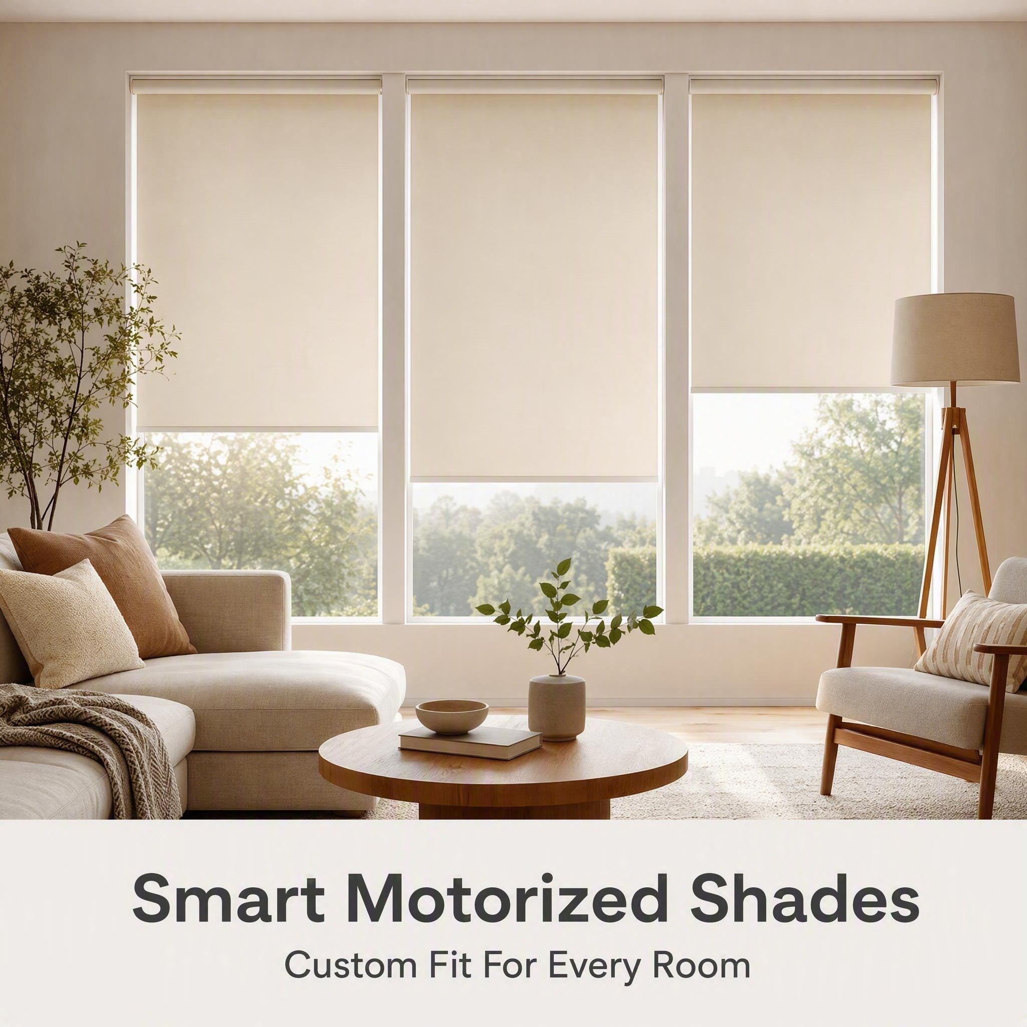 Smart Motorized Roller Shades Whole-Home Blackout Roller Shades