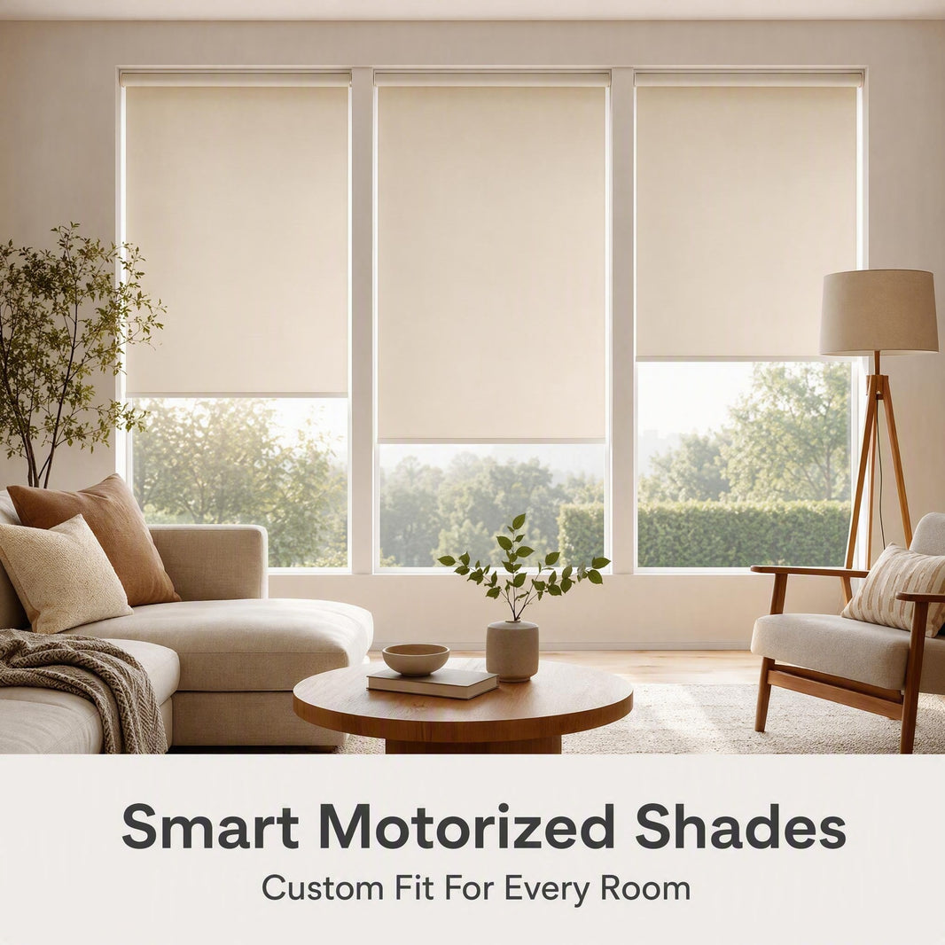 Smart Motorized Roller Shades Whole-Home Blackout Roller Shades