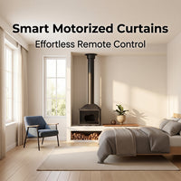 Smart Control Motorized Curtains Remote Operation