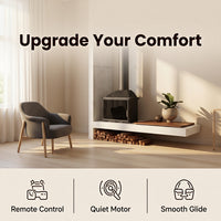 Smart Control Motorized Curtains Remote Operation