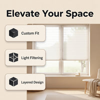 Custom Roman Blinds Layered Aesthetics Light Blocking Window Treatments