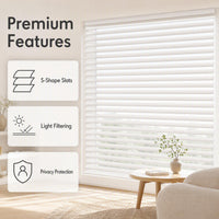 Shangri-La Blinds S-Shape Slats Light & Privacy Window Blinds