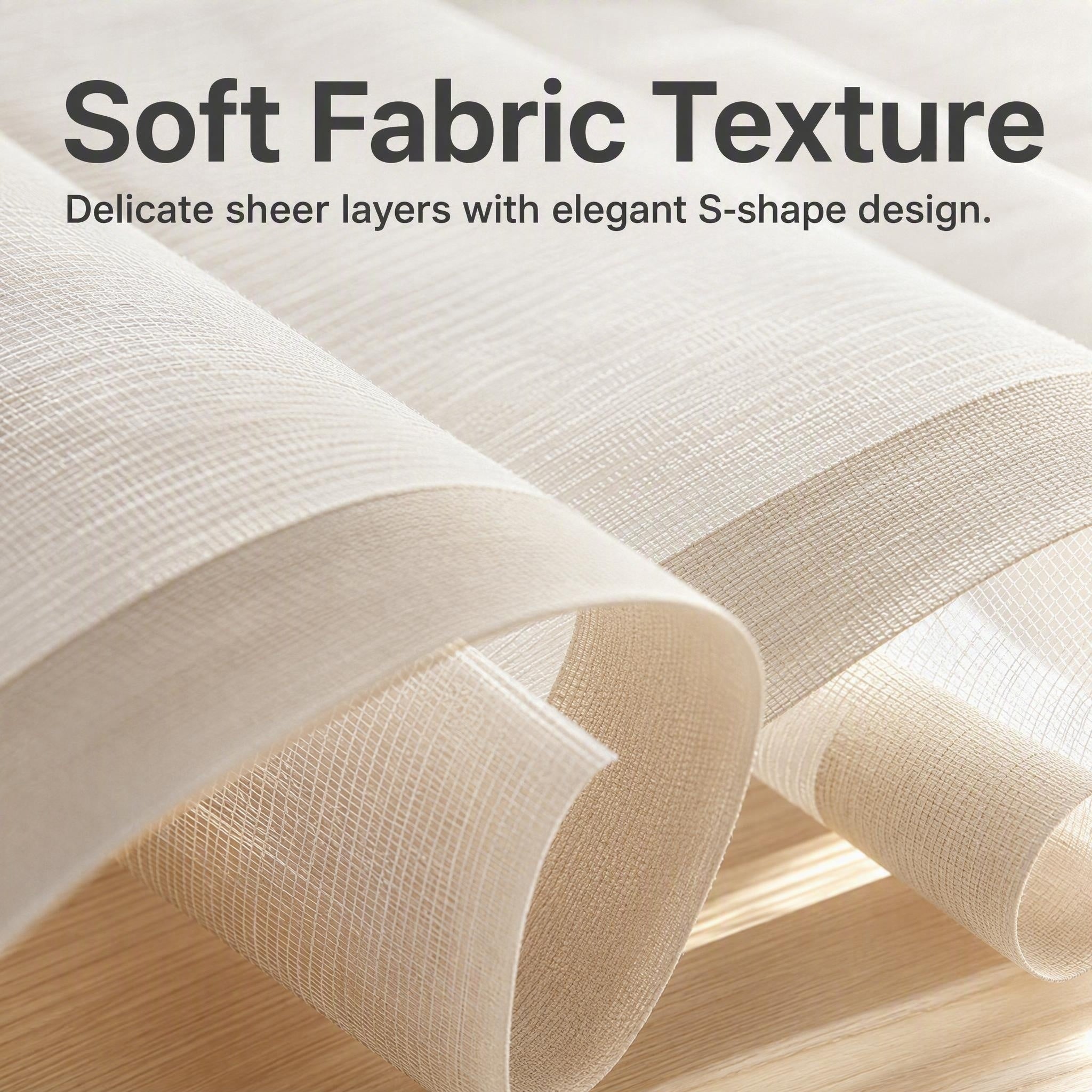 Shangri-La Blinds S-Shape Slats Light & Privacy Window Blinds