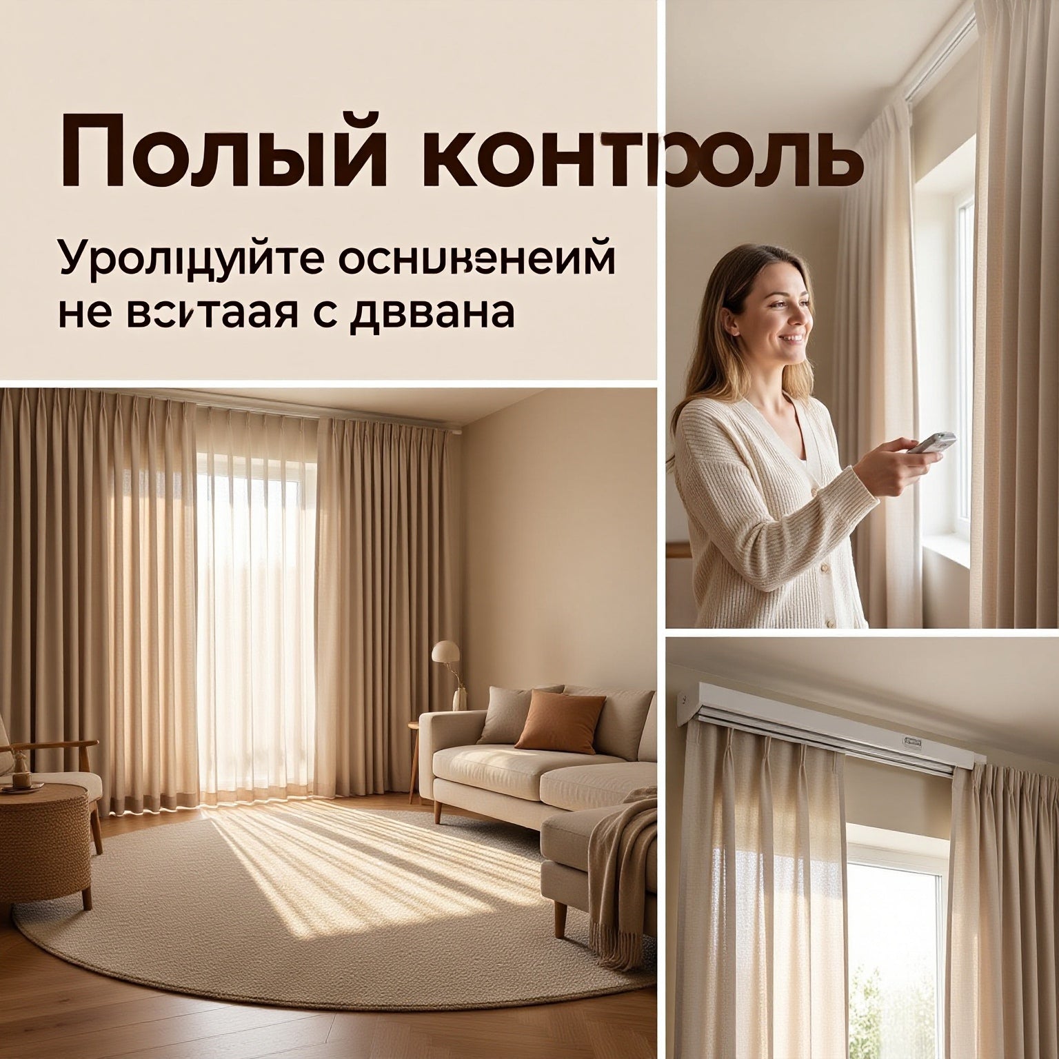 Combination Layered Curtains  Luxury Light Control & Privacy Window Treatments