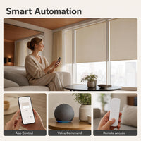 Smart Motorized Roller Shades Whole-Home Blackout Roller Shades
