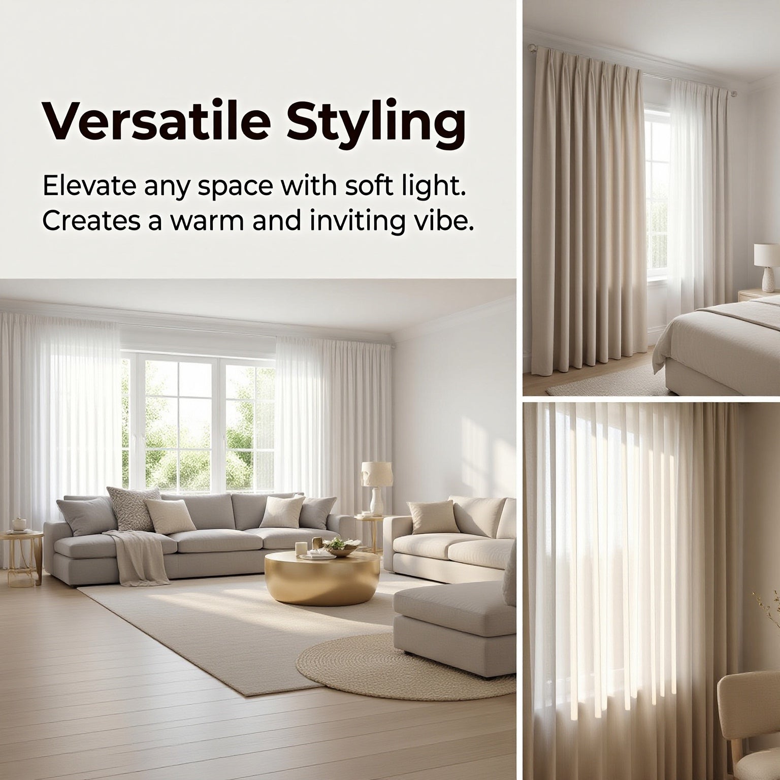 Dreamy Curtains for Light & Privacy Interweaving