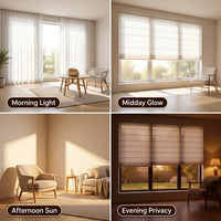 Custom Roman Blinds Layered Aesthetics Light Blocking Window Treatments