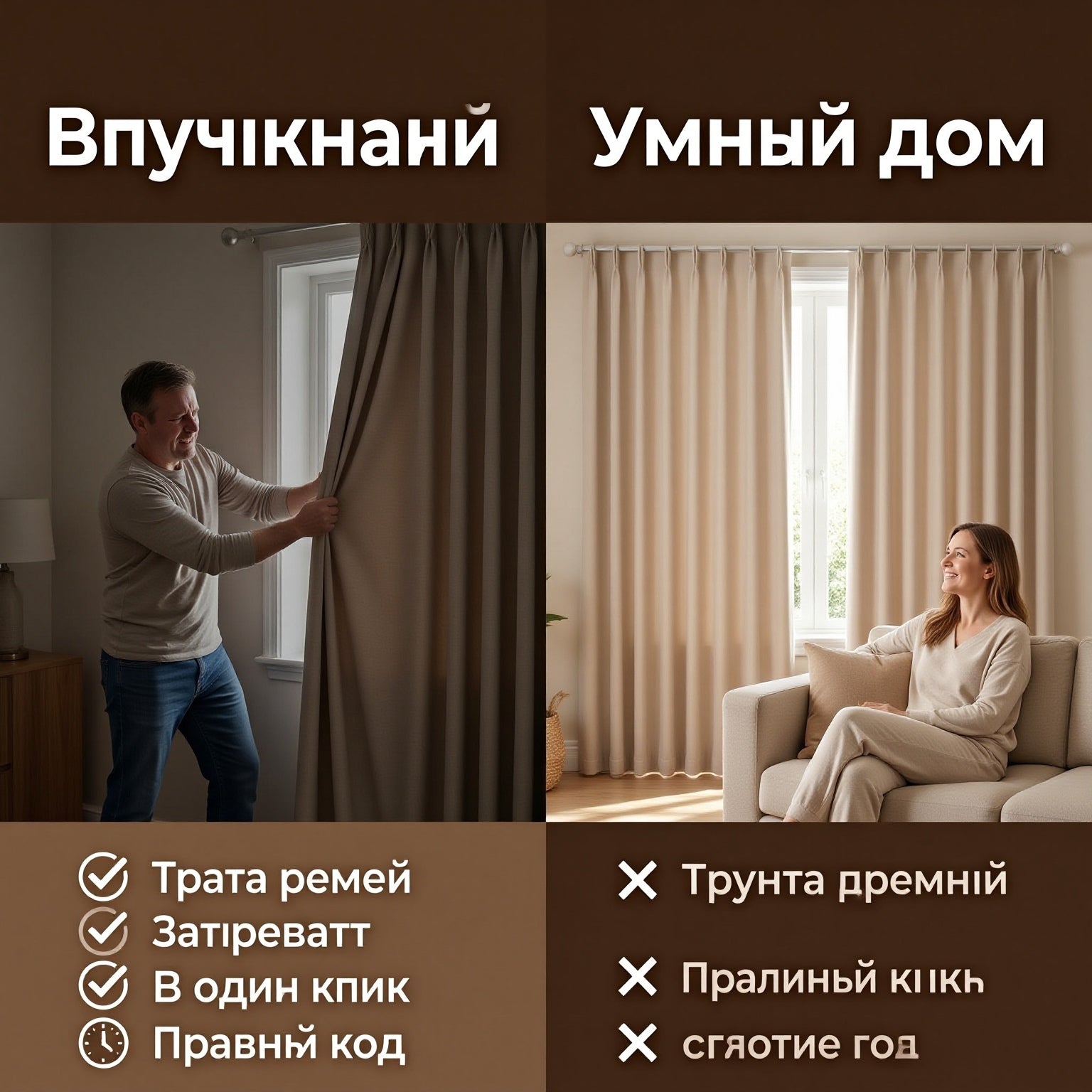 Combination Layered Curtains  Luxury Light Control & Privacy Window Treatments