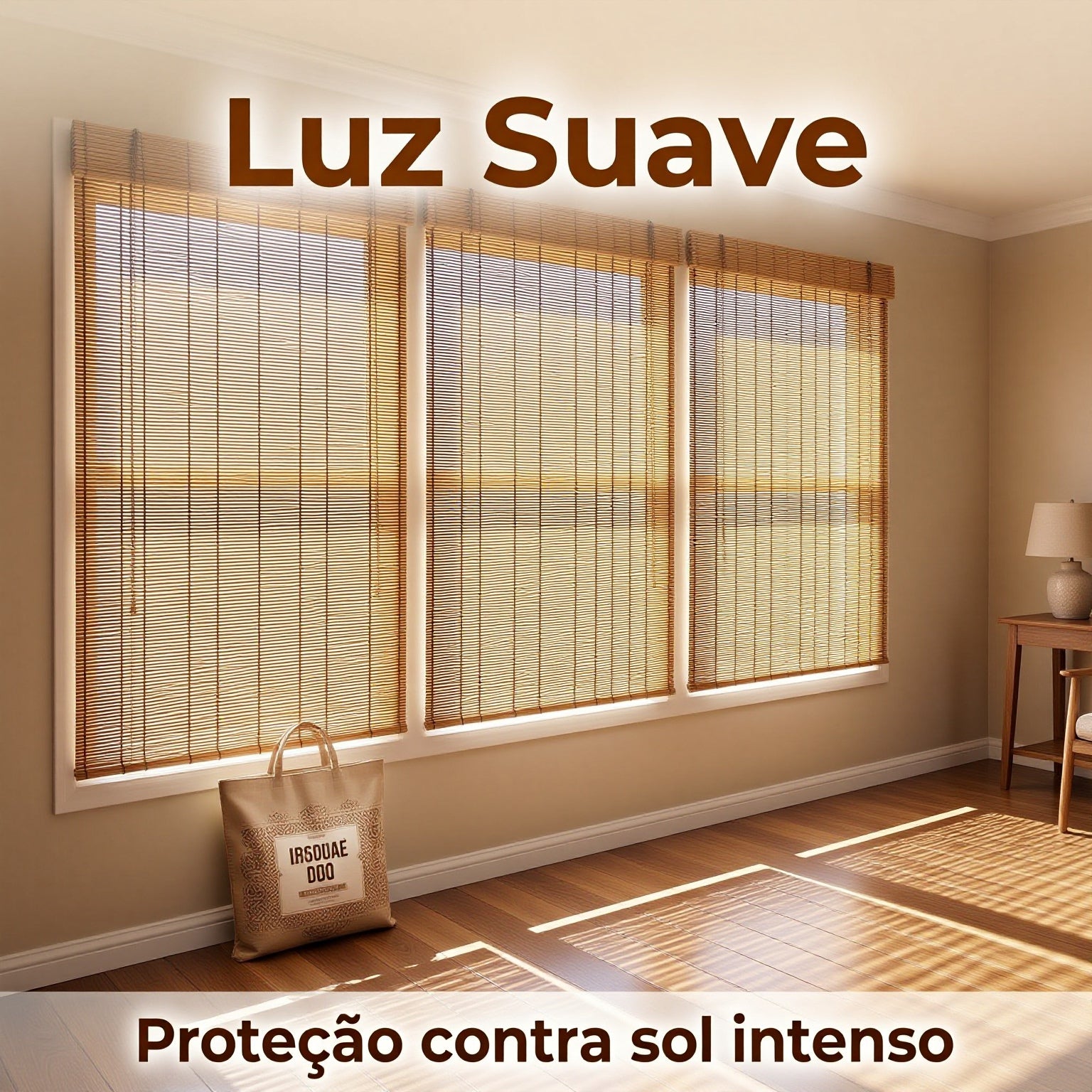 Bamboo Curtains Natural Texture Eco-Friendly Sun Shades