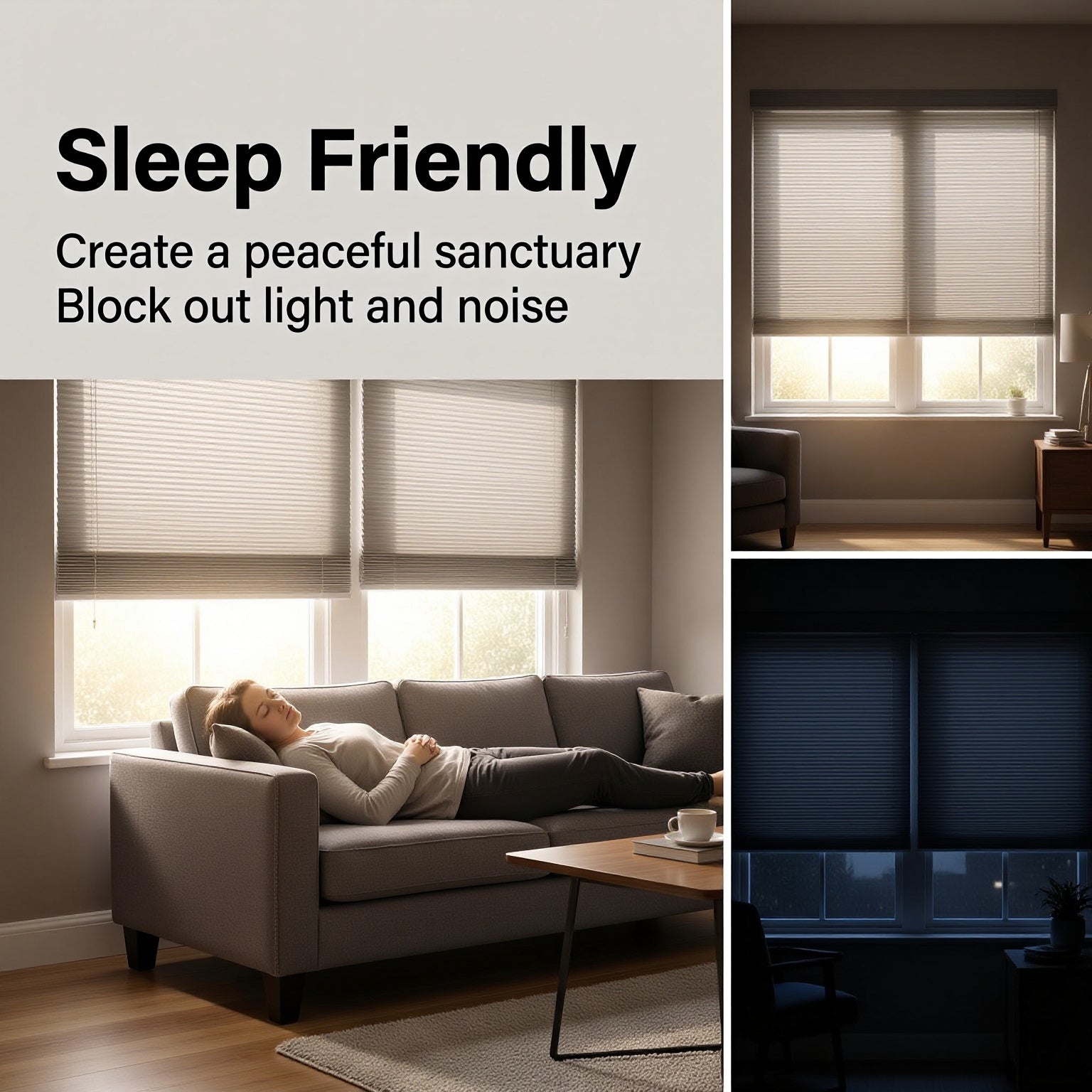 Honeycomb Blinds Noise Reduction Sleep Friendly Shades