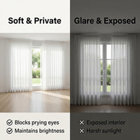 Dreamy Curtains for Light & Privacy Interweaving