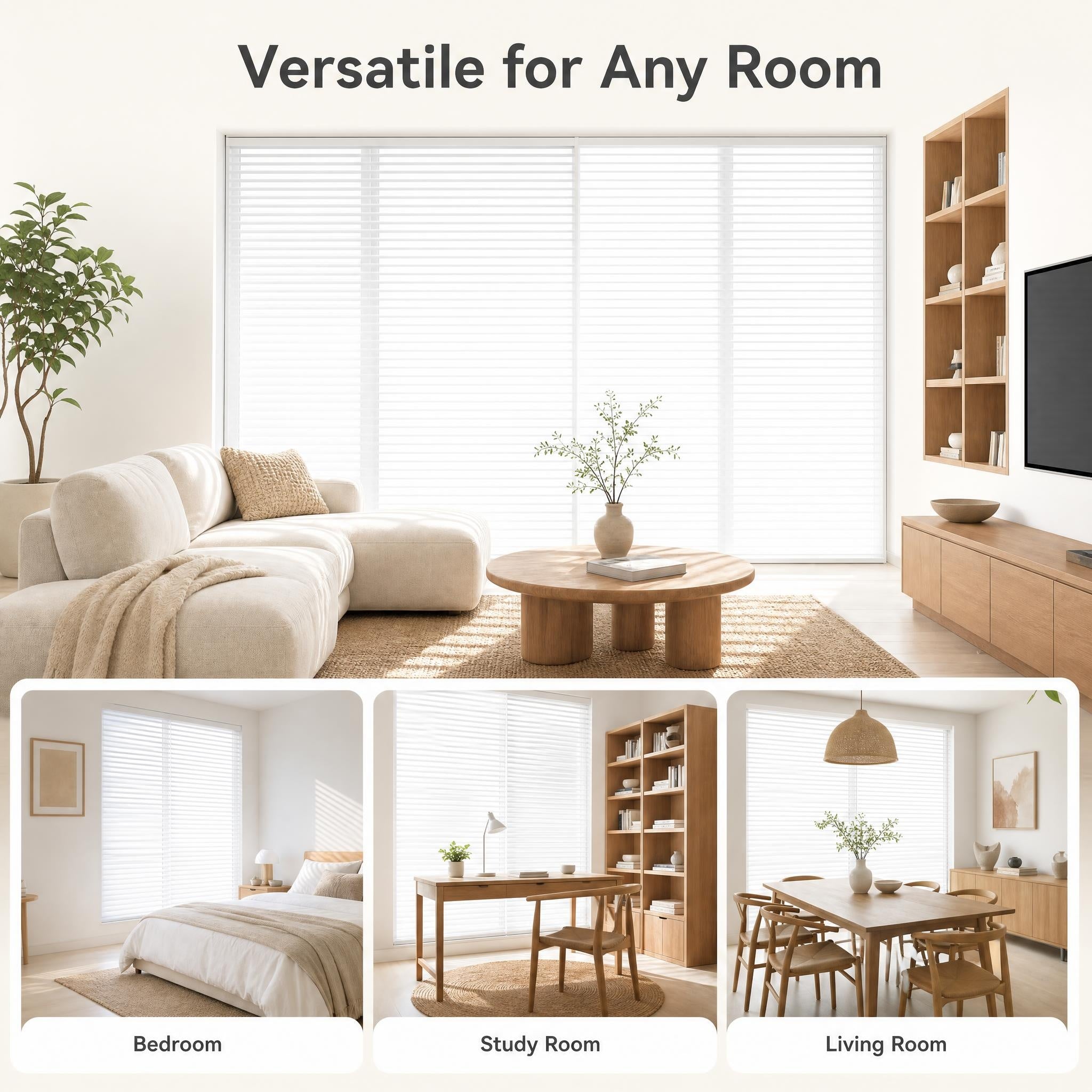 Shangri-La Blinds S-Shape Slats Light & Privacy Window Blinds