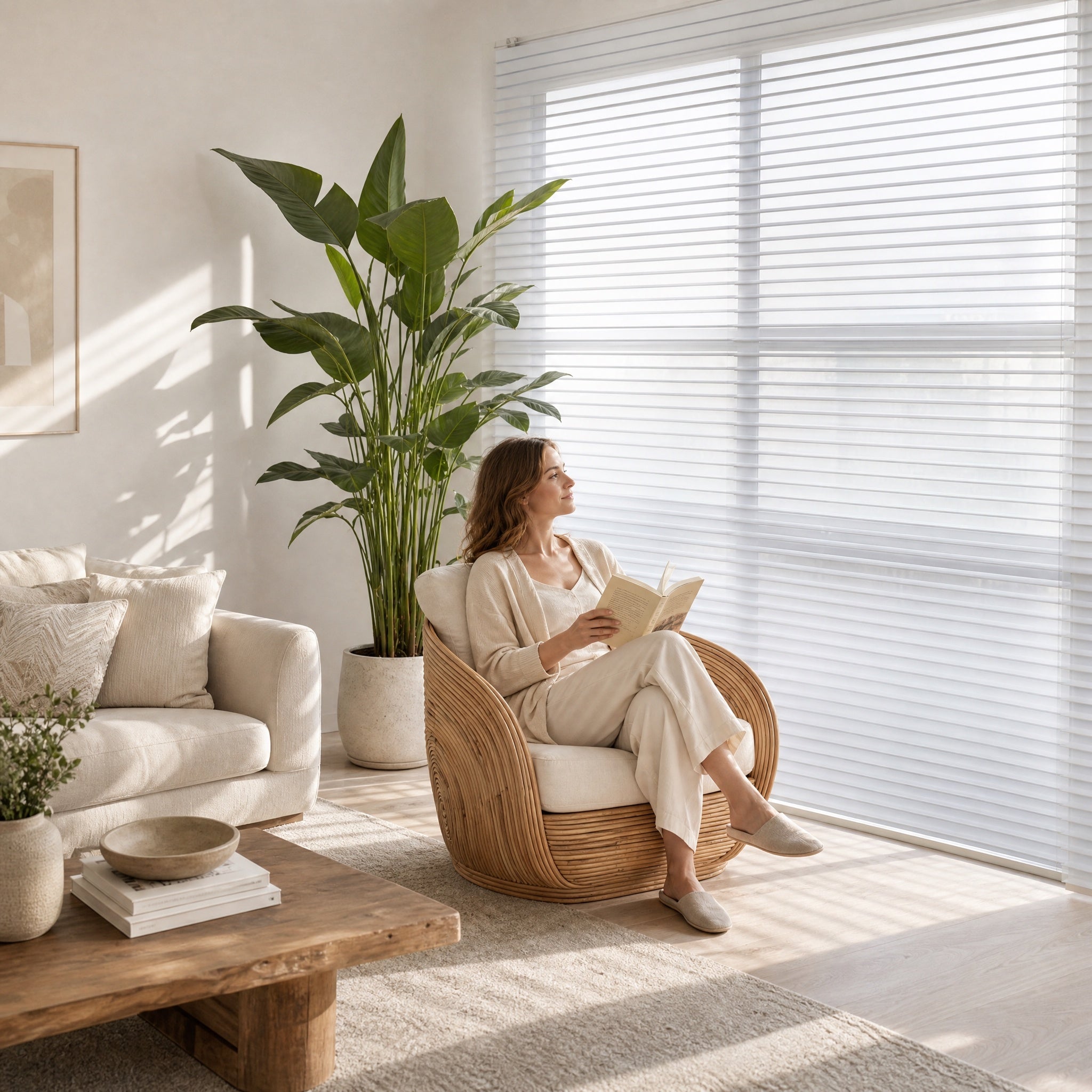 Shangri-La Blinds S-Shape Slats Light & Privacy Window Blinds