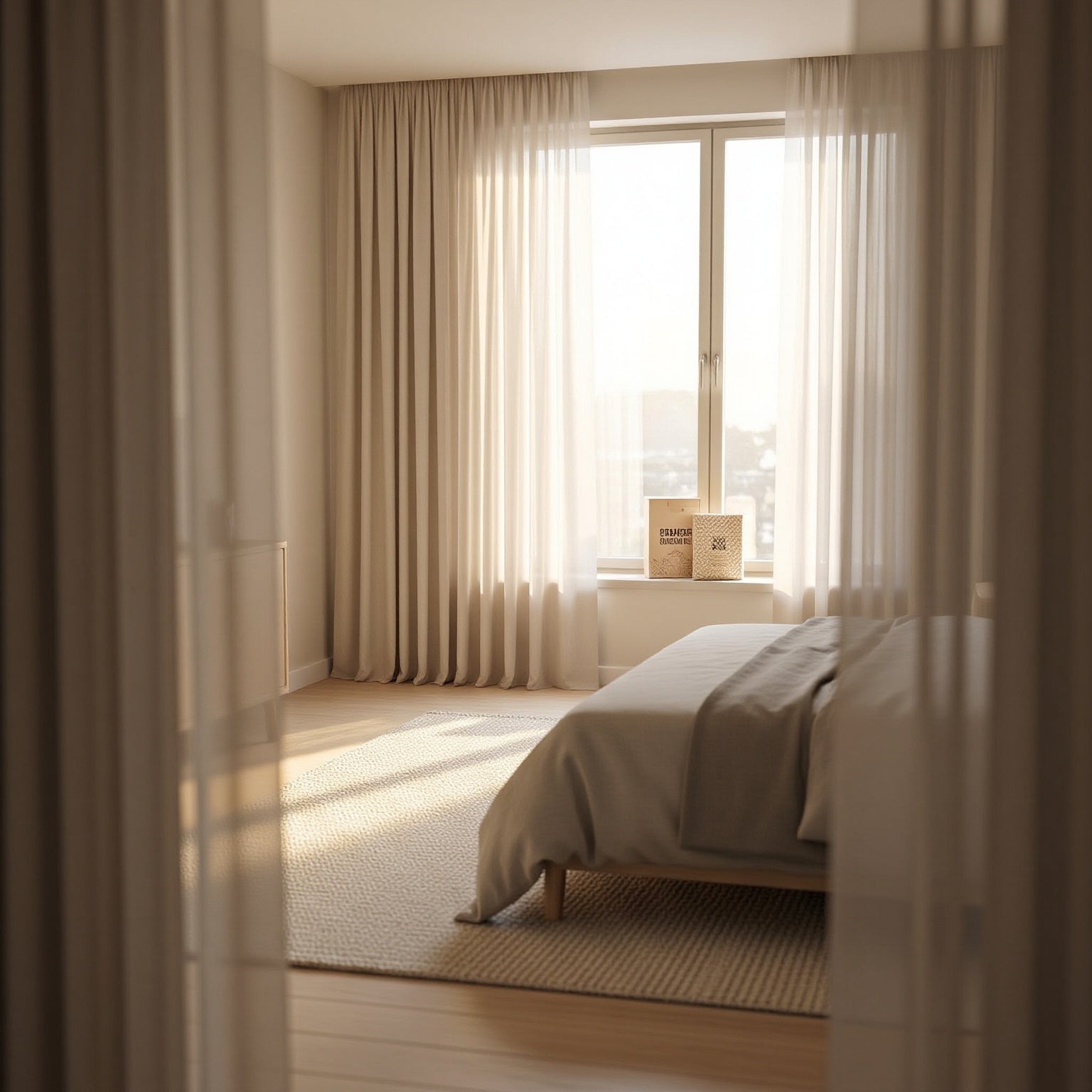 Smart Control Motorized Curtains Remote Operation