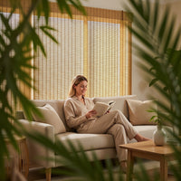 Bamboo Curtains Natural Texture Eco-Friendly Sun Shades