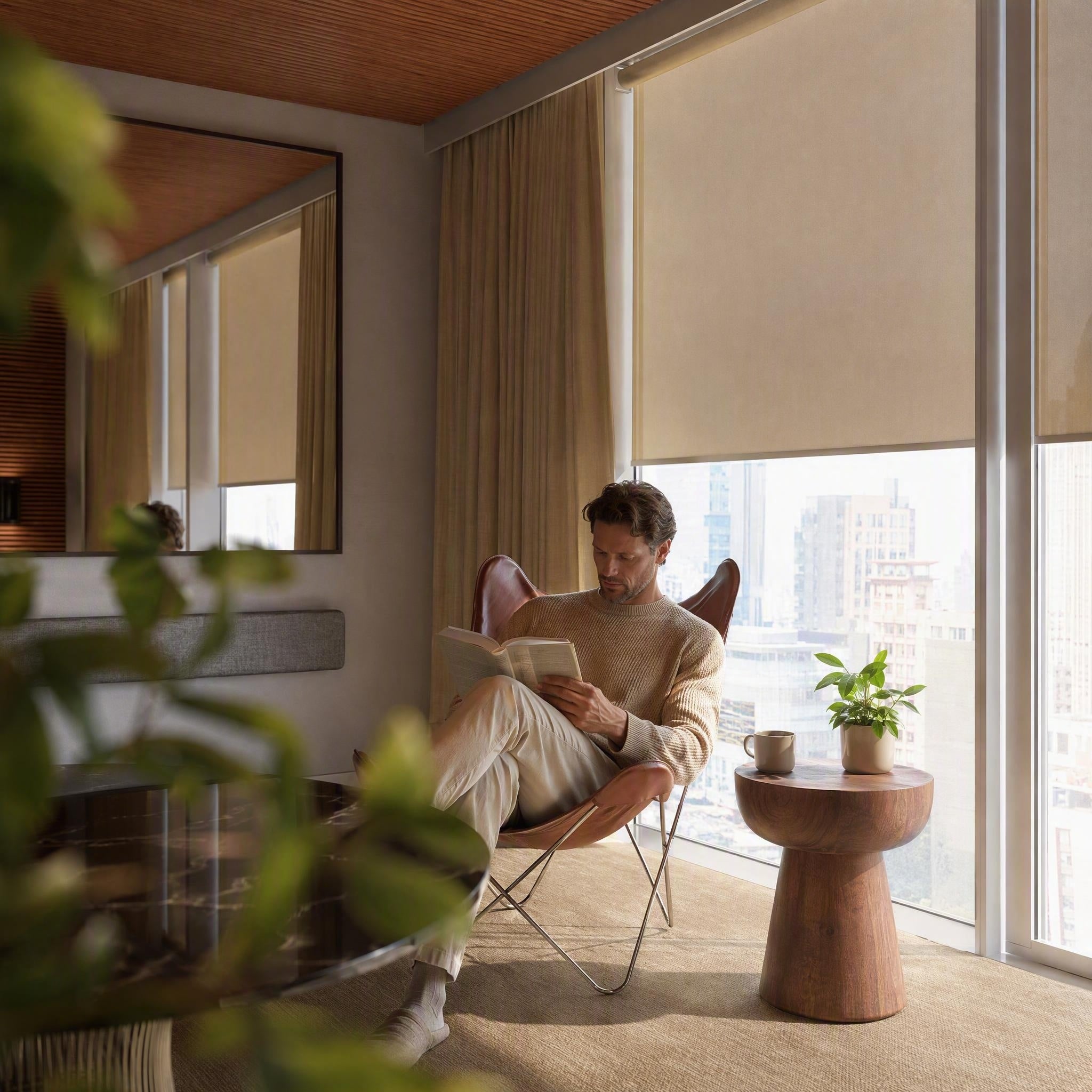 Smart Motorized Roller Shades Whole-Home Blackout Roller Shades