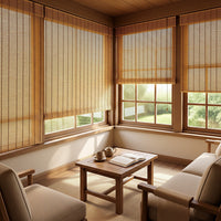 Bamboo Curtains Natural Texture Eco-Friendly Sun Shades