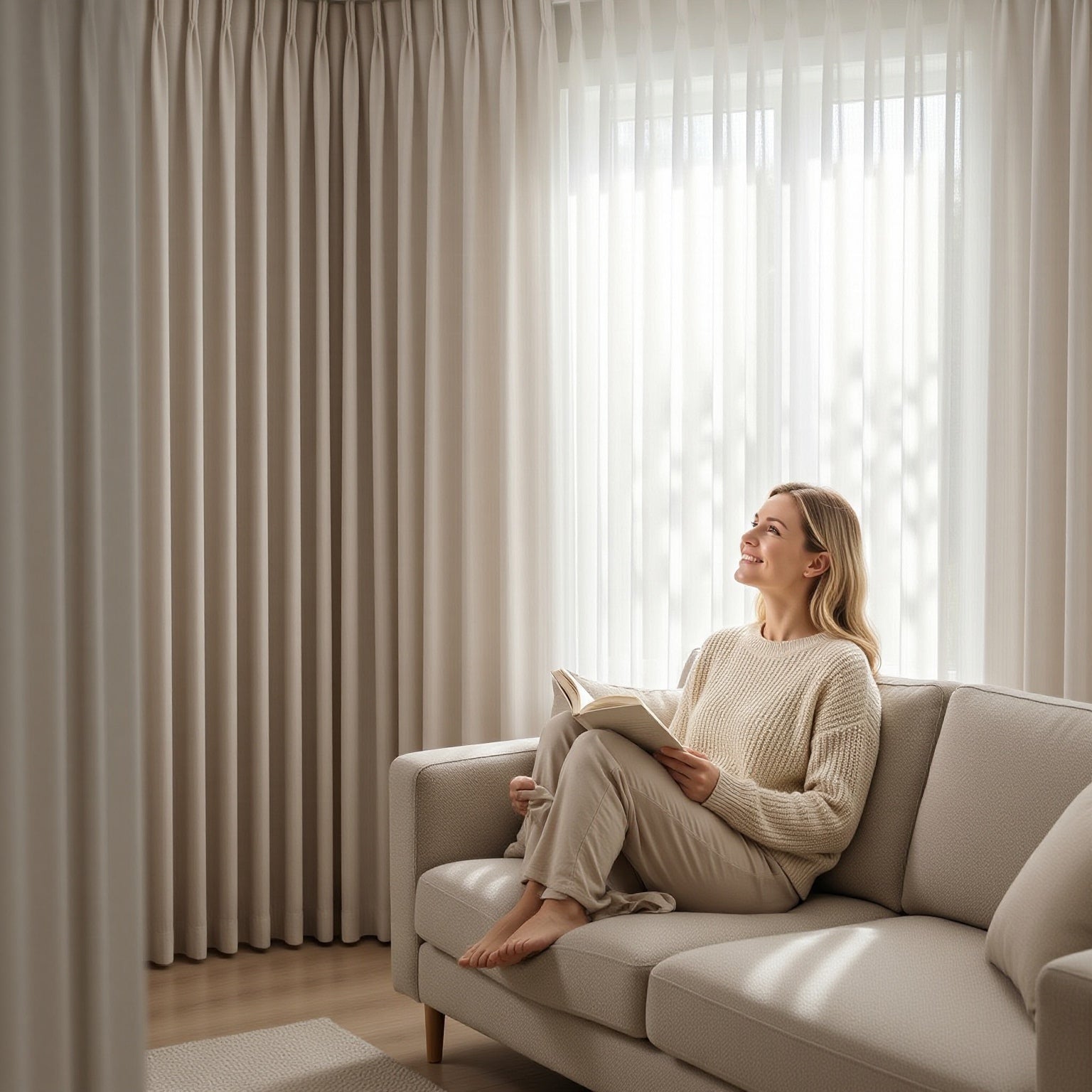Dreamy Curtains for Light & Privacy Interweaving