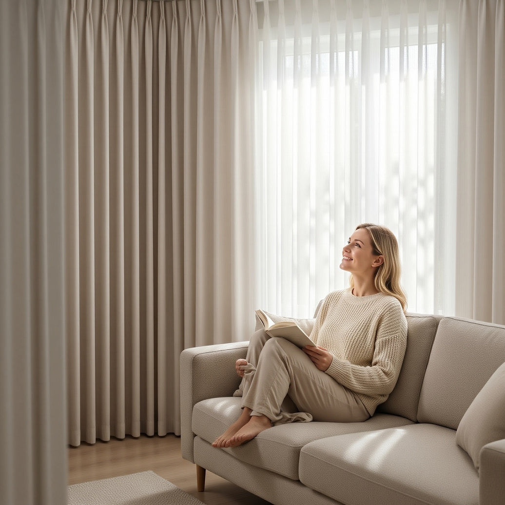 Dreamy Curtains for Light & Privacy Interweaving