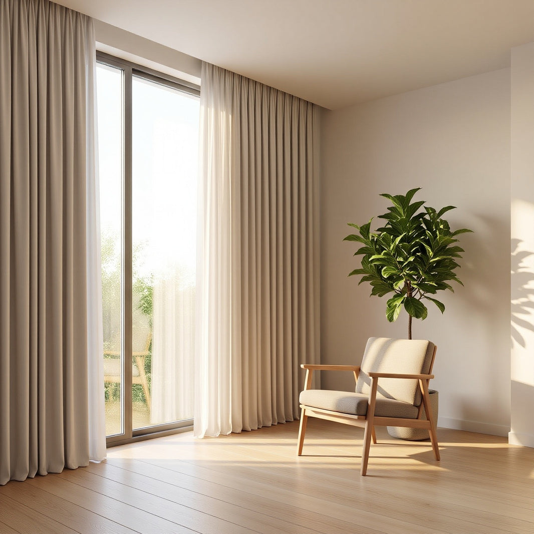 Smart Control Motorized Curtains Remote Operation